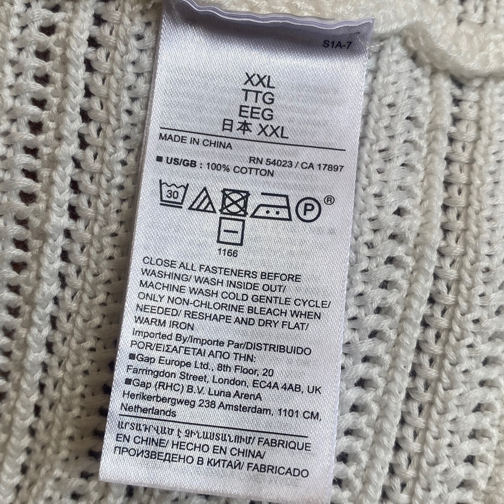 Banana Republic Women's Janie Knit Cotton Sweater Vest Button Size XXL - Picture 8 of 8